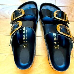 Birkenstocks- black patent leather - Size 41/ Women’s 10
